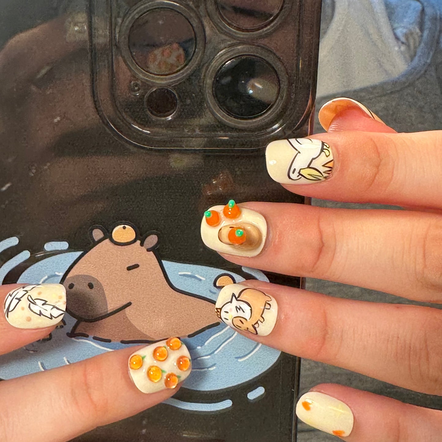 Pre Order Capybara Inspired Press On Nails